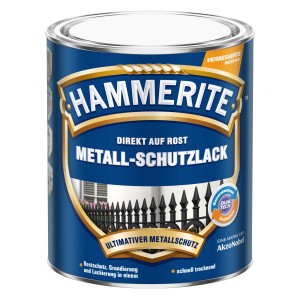 Dose Hammerite Metall-Schutzlack, Rot glänzend, 250ml. Rostschutz, Grundierung und Lack in einem.