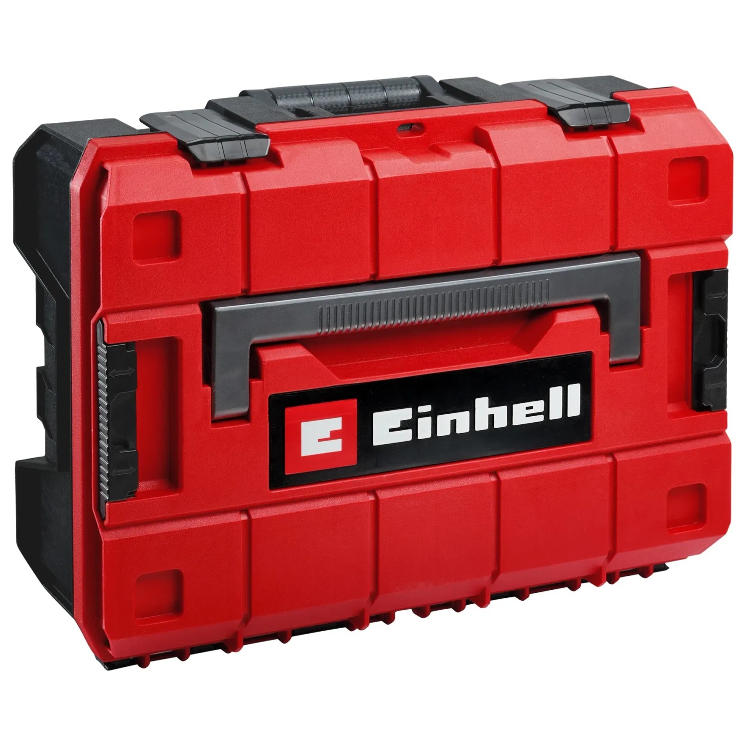Einhell Werkzeugkoffer E-Case, 80-teilig, rot/schwarz. Robuster Werkzeugkasten für Werkstatt und Haushalt.