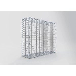 Gabiona Gabionenkorb, 90x100x30 cm, Maschenweite 5x5 cm, Drahtkorb für Einfassungen und Mauersysteme.