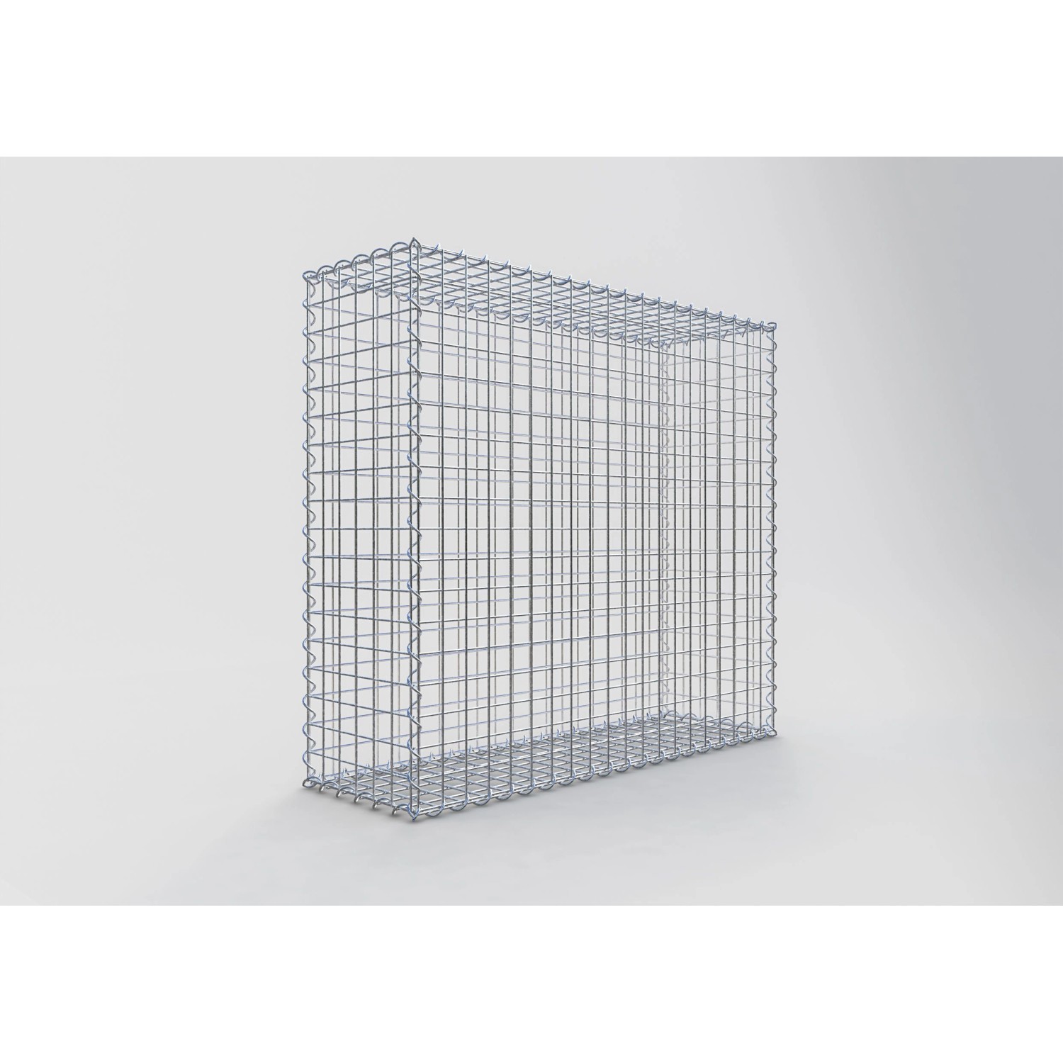 Gabiona Gabionenkorb, 90x100x30 cm, Maschenweite 5x5 cm, Drahtkorb für Einfassungen und Mauersysteme.