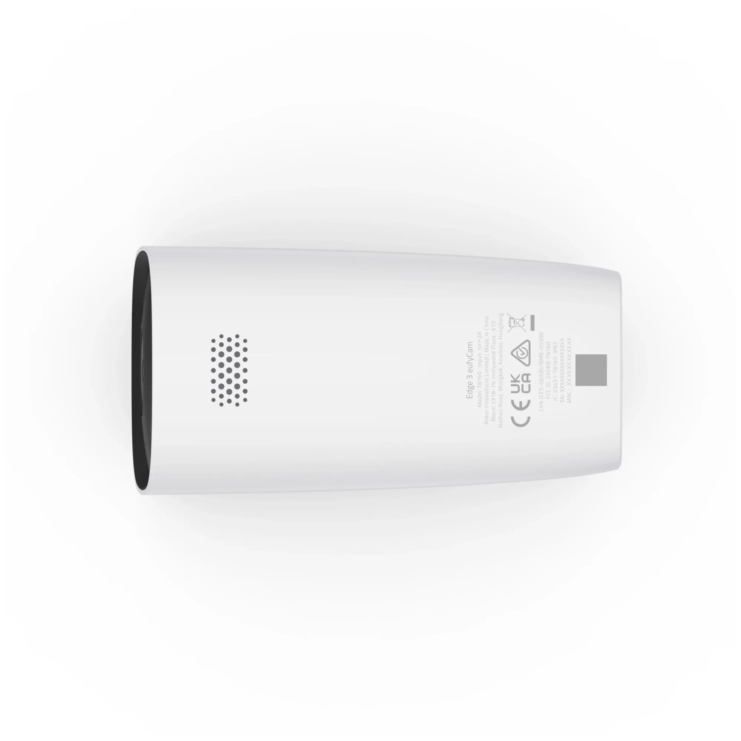 Eufy eufyCam S330 Überwachungskamera, weiße Kamera für die Videoüberwachung.
