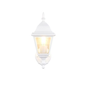 Weiße Trio LED-Außenwandleuchte Livenza, 14x34x19 cm, für den Außenbereich.