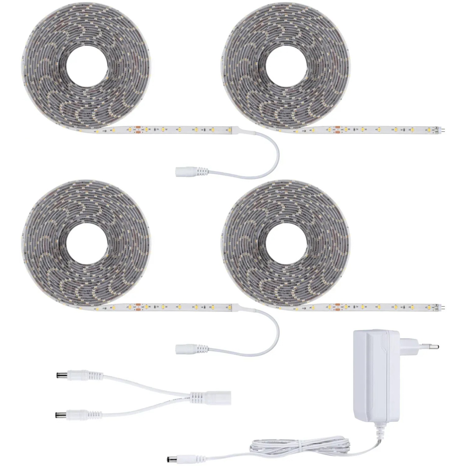 Paulmann SimpLED LED-Strip Komplettset, 20m, warmweiß, mit Netzteil und Fernbedienung.