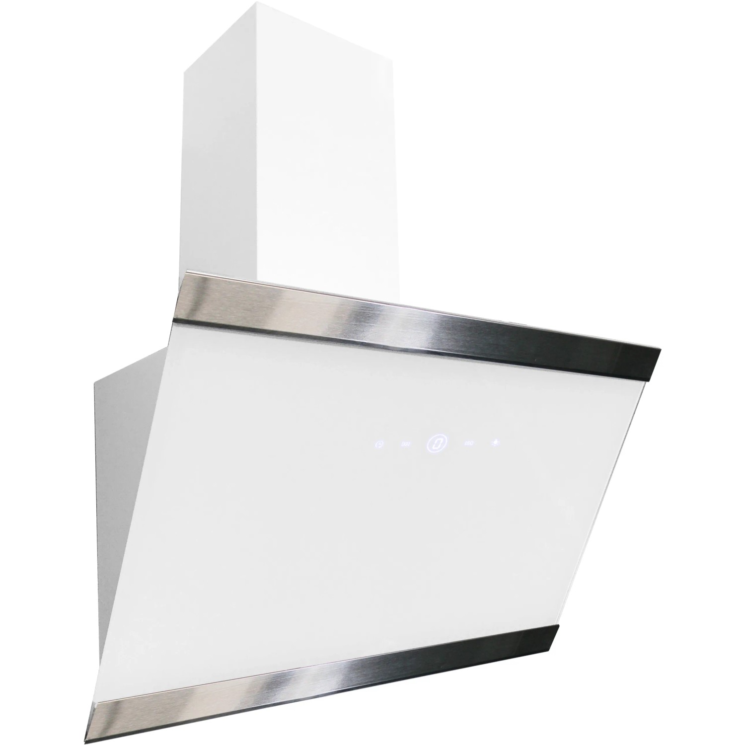 Respekta Kopffreihaube CH89060W, 60 cm, weiß, mit Touch-Control und LED-Beleuchtung.