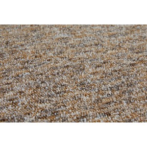 Nahaufnahme: Andiamo Teppichboden Safia, 400 cm, dunkelbeige, Meterware. Gemütlicher, strapazierfähiger Bodenbelag.
