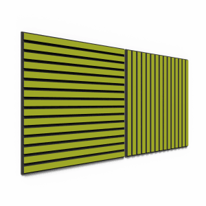 Akustikpaneele Lino Spring Green, 2er Set, 60x60 cm. Wand- und Deckenpaneele mit Linoleum-Oberfläche.
