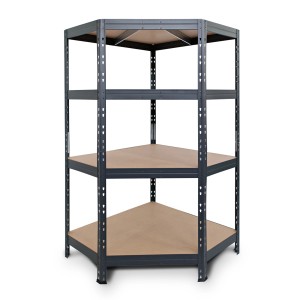 Ar Shelving Rivet Eck-Schwerlastregal 180 x 90 x 45 cm 4 Böden Anthrazit FSC®