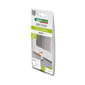 Windhager Insect-Stop Vorreiber Set, 4 Stück, weiß, für Insektenschutz-Montage.