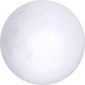 Weiße Polystyrol Kugel, Ø 10 cm, zum Basteln und Dekorieren.