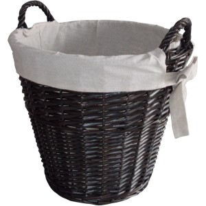 Holzkorb lackiert mit Jutefutter