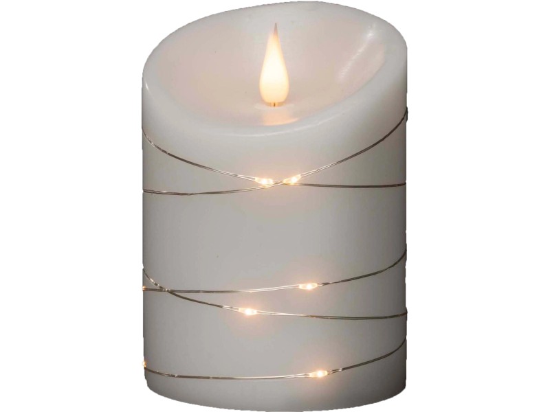Led Echtwachskerze Mit Beweglicher Flamme Und Timer www.obi.at