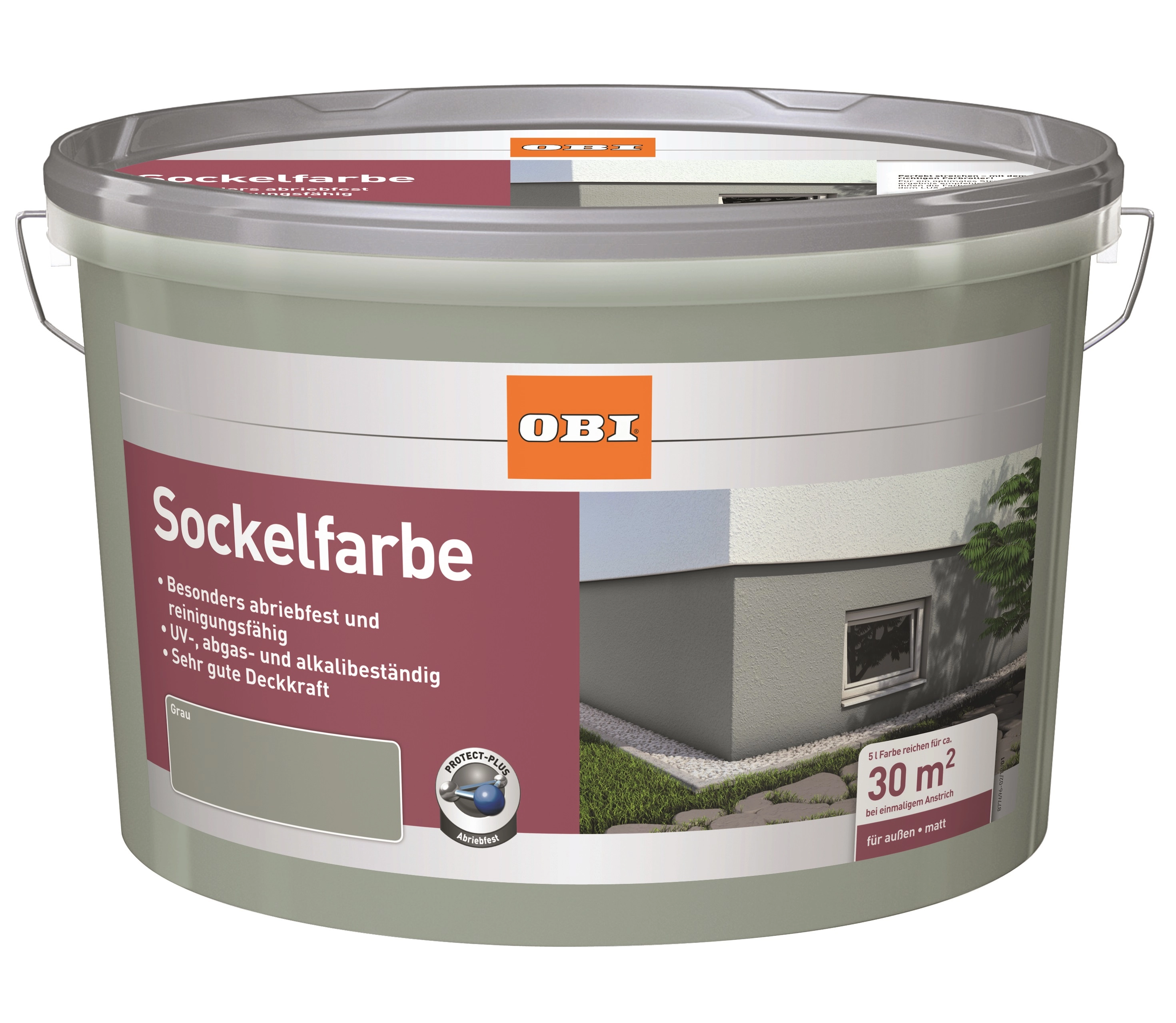 OBI Sockelfarbe Grau seidenmatt 5 l kaufen bei OBI