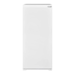 Respekta Einbaukühlschrank Olavi, weiß, mit Gefrierfach und wechselbarem Türanschlag.