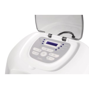 Intex Krystal Clear QS700 Plus Salzanlage mit Display und Bedienelementen.