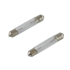 Zwei REV Ersatz-Soffitten für Türklingeln, 38mm x 6mm.