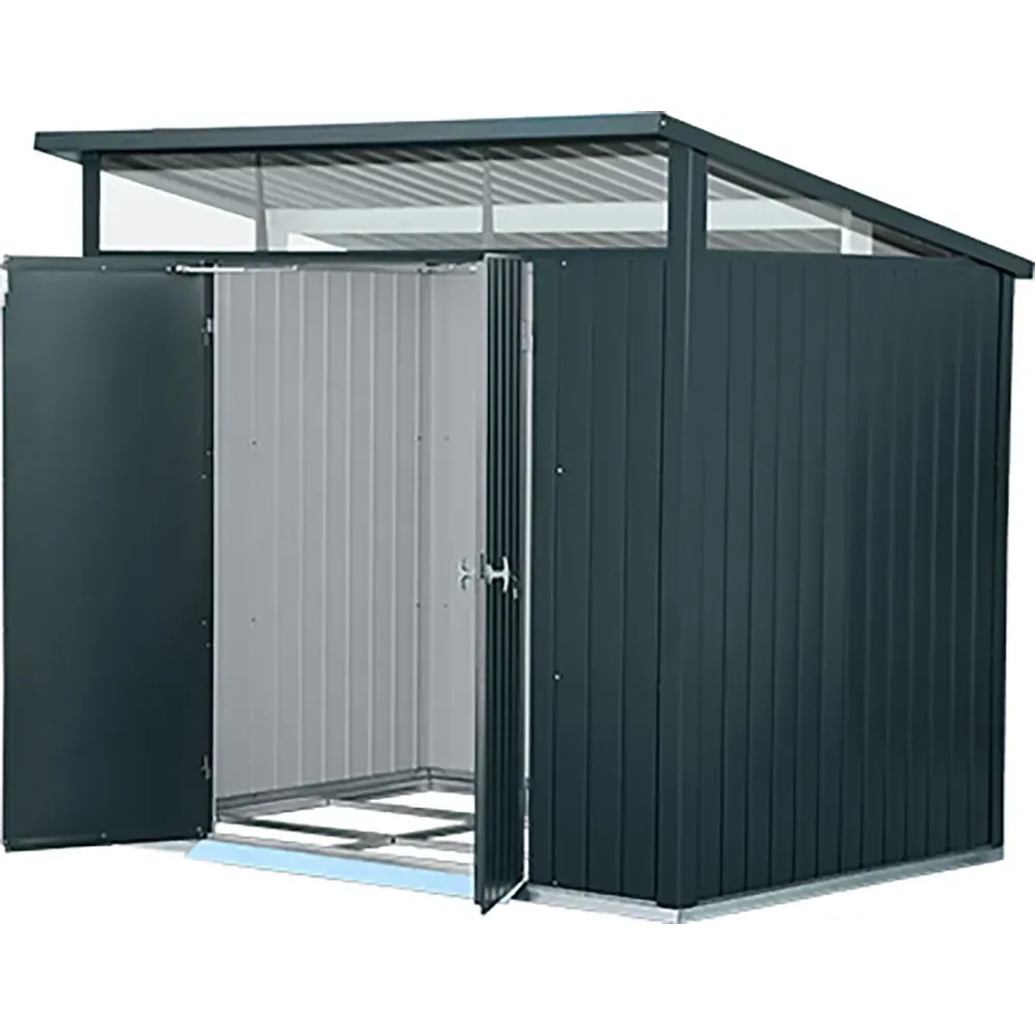 Duramax Metallgerätehaus Palladium 8x6 Anthrazit 249,2 cm x 231,3 cm x 202,9 cm kaufen bei OBI