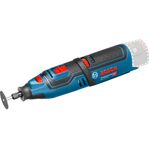 Bosch Professional Akku-Rotationswerkzeug GRO 12V-35 Solo mit Zubehör in L-Boxx.