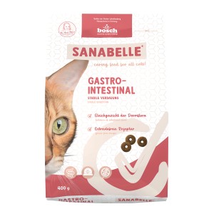 Sanabelle Gastrointestinal Katzen-Trockenfutter, 400g Packung für stabile Verdauung.