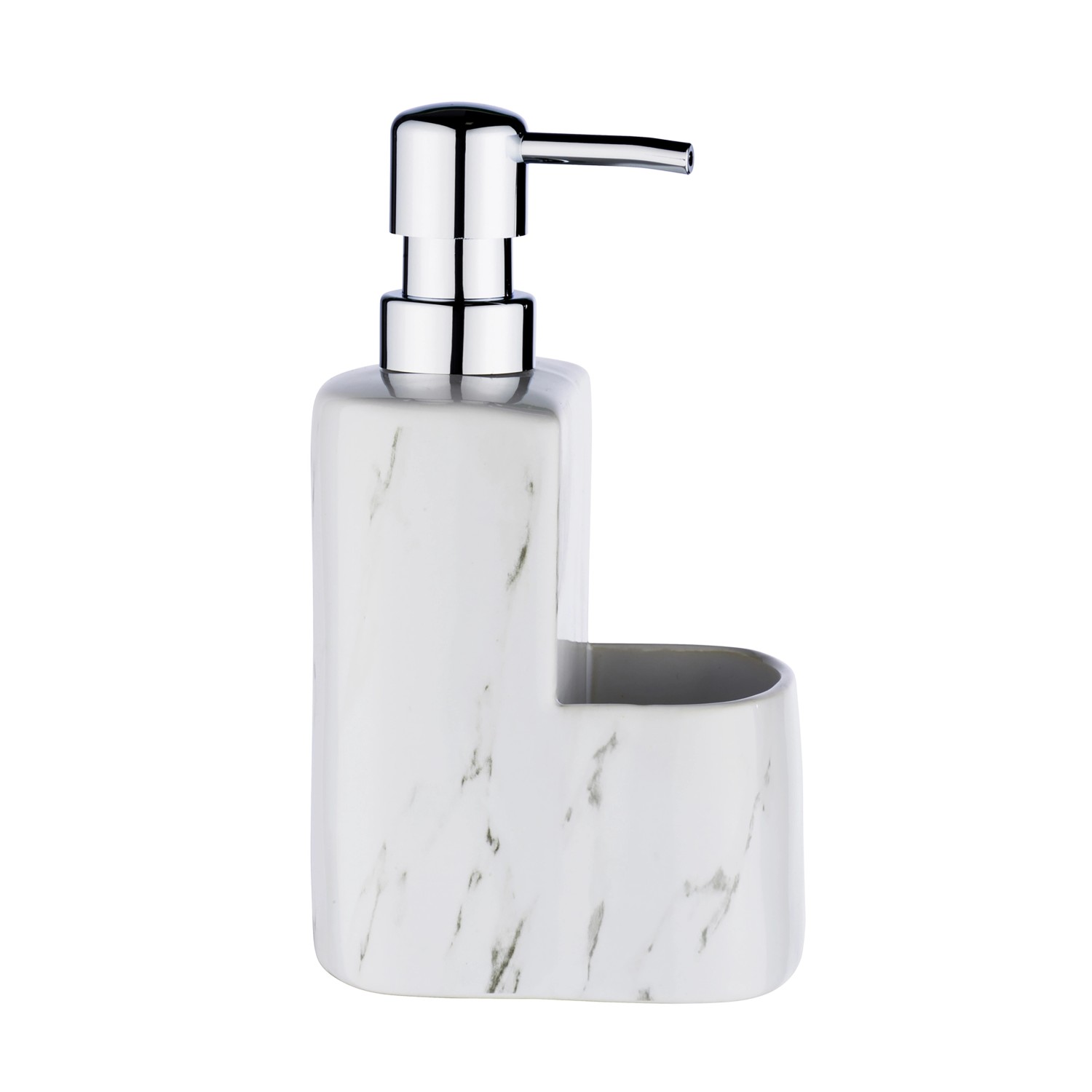 Wenko Spülmittelspender Festival Marmor Weiß 380 ml_5