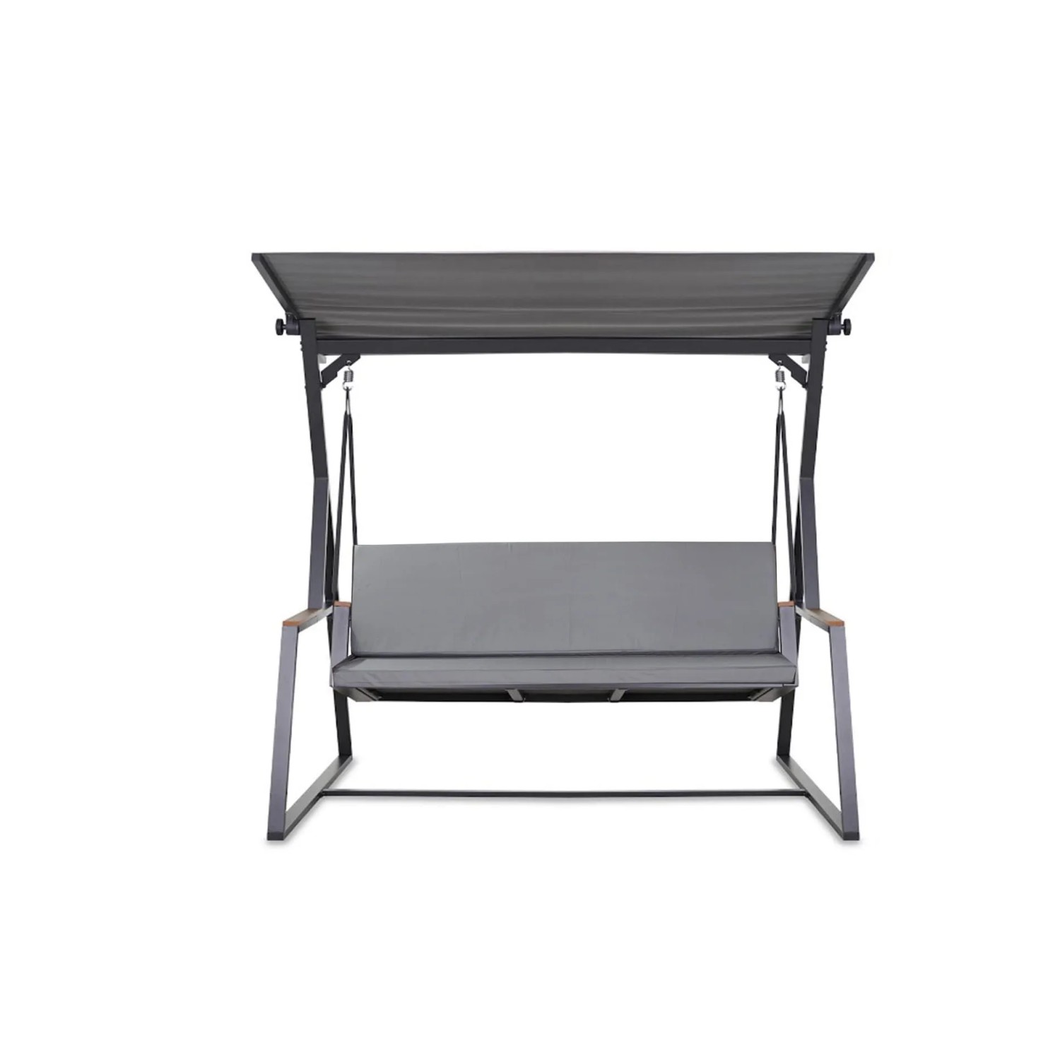 Graues Kissen-Set für Hollywoodschaukel, 140x60x50x7cm, für 3-Sitzer Schaukel.