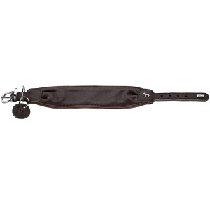 Schwarzes Hunter Arvika Hundehalsband Gr. M (55 cm) mit ergonomischem Design.