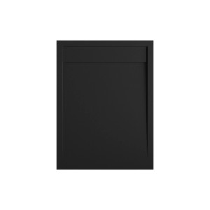 Rechteckige, extraflache Schulte Duschwanne ExpressPlus, 120x100 cm, in Anthrazit mit Steinoptik.