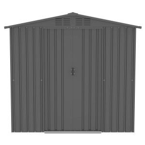 Tepro Metallgerätehaus Flex Shed Large 202 cm x 182,5 cm x 118,6 cm Anthrazit