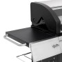 Detailaufnahme: El Fuego Edelstahl-Gasgrill Long Beach mit Seitenablage.