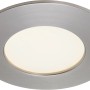 Runde Briloner LED-Einbauleuchte, Nickel matt, für Decken und Möbel.