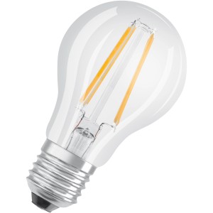 Osram E27 LED Leuchtmittel in Glühlampenform, 6,5 W, warmweißes Licht.