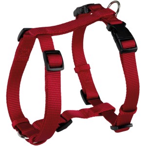 Rotes Jollypaw Hundegeschirr, Größe M-L (50-75 cm), 20 mm breit, aus Nylon.