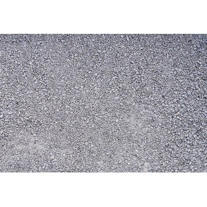 Nahaufnahme: Silber-graue Wassergebundene Wegedecke (0-5 mm) als Schüttgut.