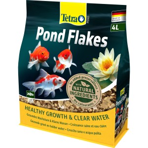 Tetra Pond Fischfutter Flakes 4L: Hauptfutter für Teichfische mit natürlichen Inhaltsstoffen für gesundes Wachstum.