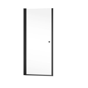 Schulte Duschkabine Garant 2.0, Drehtür für Nische, 90x200cm, Mattschwarz, Links