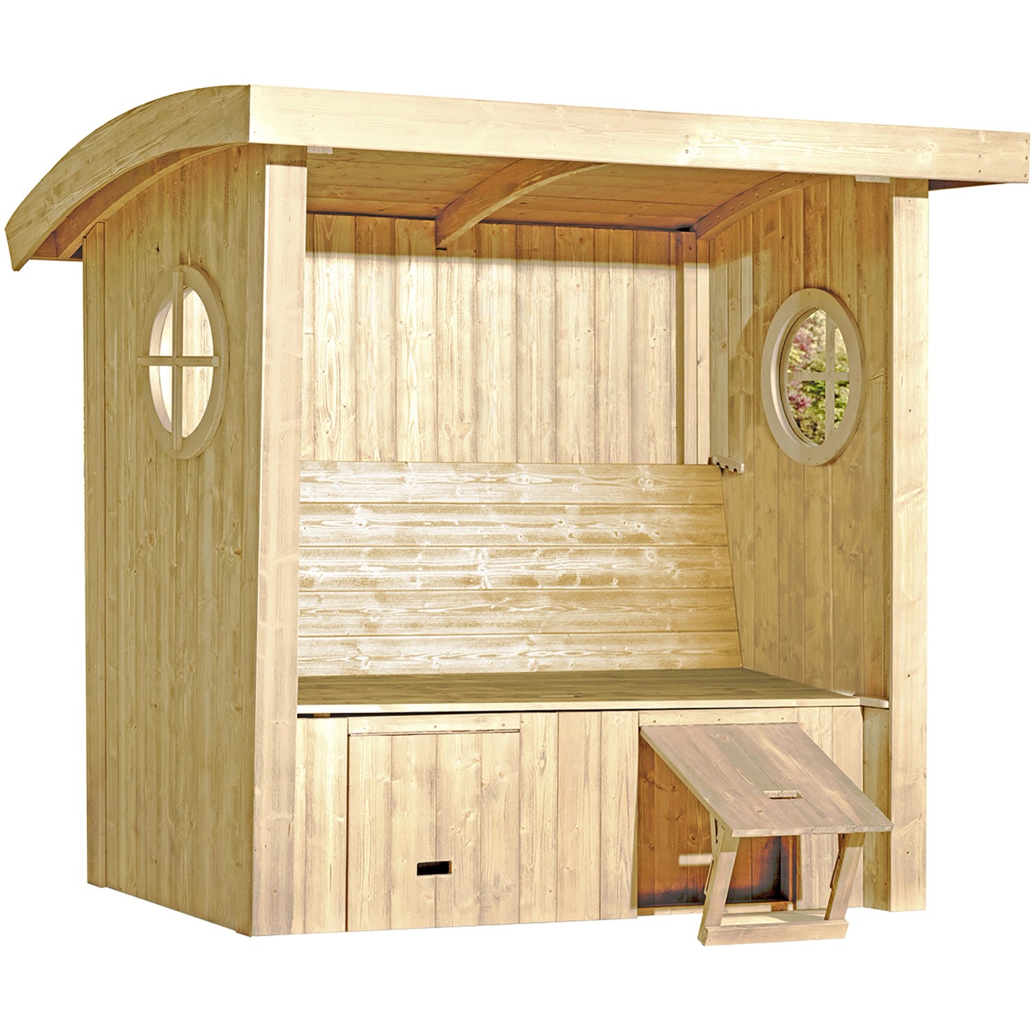 Weka Gartenlaube Merano Natur gebürstet kaufen bei OBI