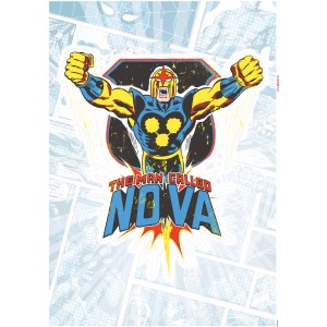 Komar Deko-Sticker Nove Classic, 50x70 cm, mit Comic-Motiv des Superhelden Nova.