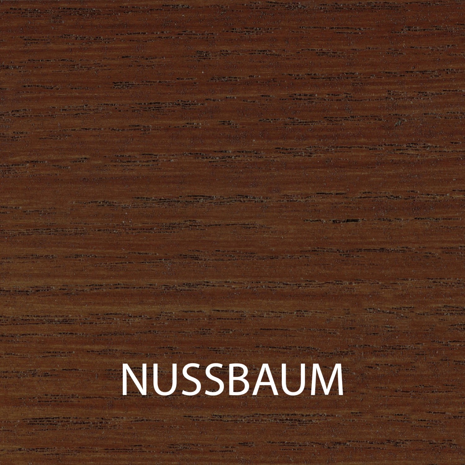 Farbmuster der Bondex Wetterschutz-Lasur in Nussbaum für Holzoberflächen.