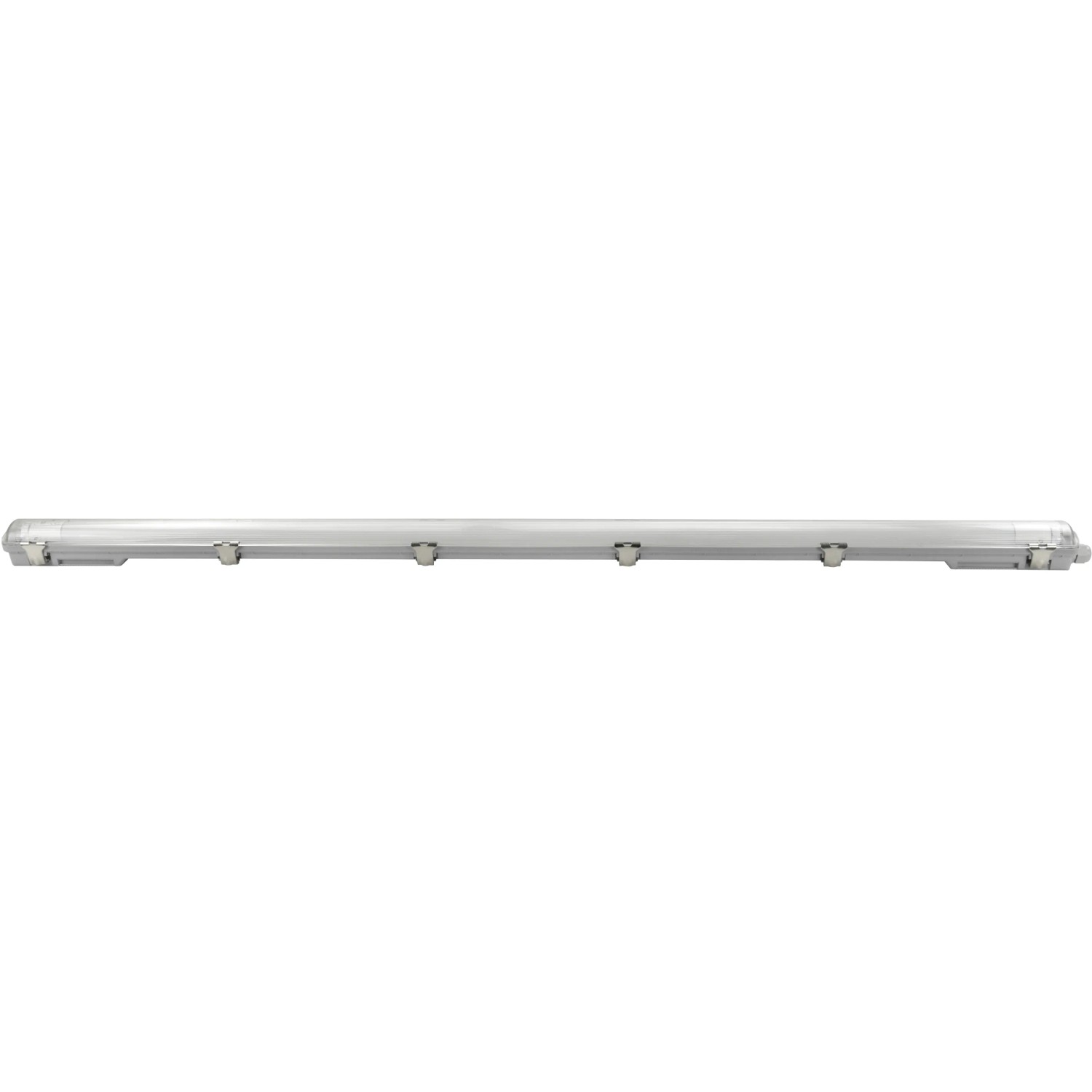 Graue E2 Elektro LED Feuchtraum-Wannenleuchte Classic-Power M 18W für den Einsatz in Feuchträumen.