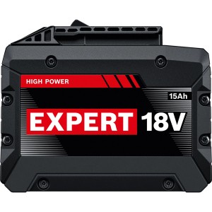 Bosch Professional Akku Expert 18V-150, 18V Akku mit 15 Ah Kapazität.