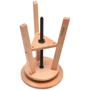 Artina Arles Malhocker aus Buchenholz, höhenverstellbar. Ideal für Künstlerfarben.
