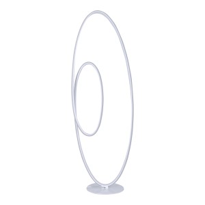 Weiße LED-Stehleuchte Odrive von Näve, 120 cm hoch, modernes Design.