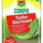 Compo Rasen Nachsaat Turbo 1 kg: Packung Rasensamen zur schnellen Rasenreparatur.