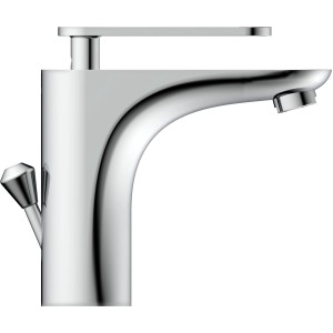 Schütte Waschtischarmatur Orca, Chrom, mit seitlichem Hebel für Ablaufgarnitur.