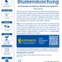 Kiepenkerl Blumenmischung Schneckenresistente Blütensymphonie, Packung mit Infos zu Aussaat und Blütezeit.