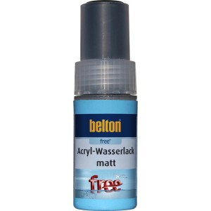 Belton Free AQUAcolours Lackstift RAL 9005 Tiefschwarz matt 9 ml