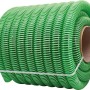 Grüner Fitt Spiralschlauch, Ø 32 mm, aufgerollt. Gartenschlauch für Bewässerung und Wasserabpumpen.