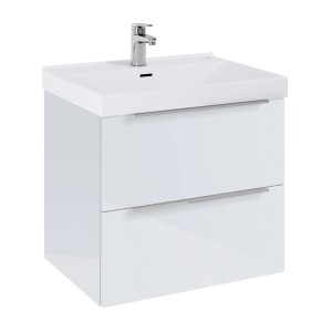 Roca Einbauwaschbecken Cairo 6,5 cm x 61 cm x 48 cm Weiß Hochglanz