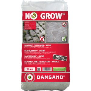 Dansand Fugensand No Grow, unkrauthemmend, 20 kg Sack für Fugen von 1-5 mm Breite.