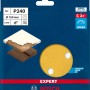 Bosch Expert Schleifblatt C470, Ø 150mm, K240, 5 Stück, für Exzenterschleifer.