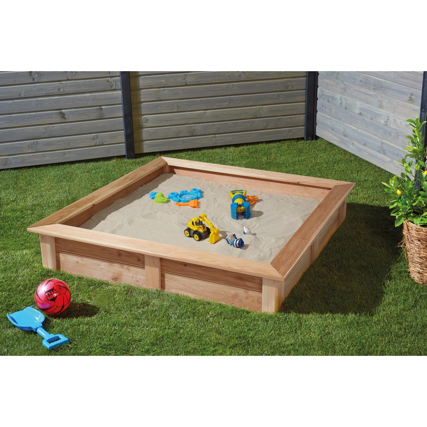 Sandkasten Douglasie 150 cm x 150 cm kaufen bei OBI